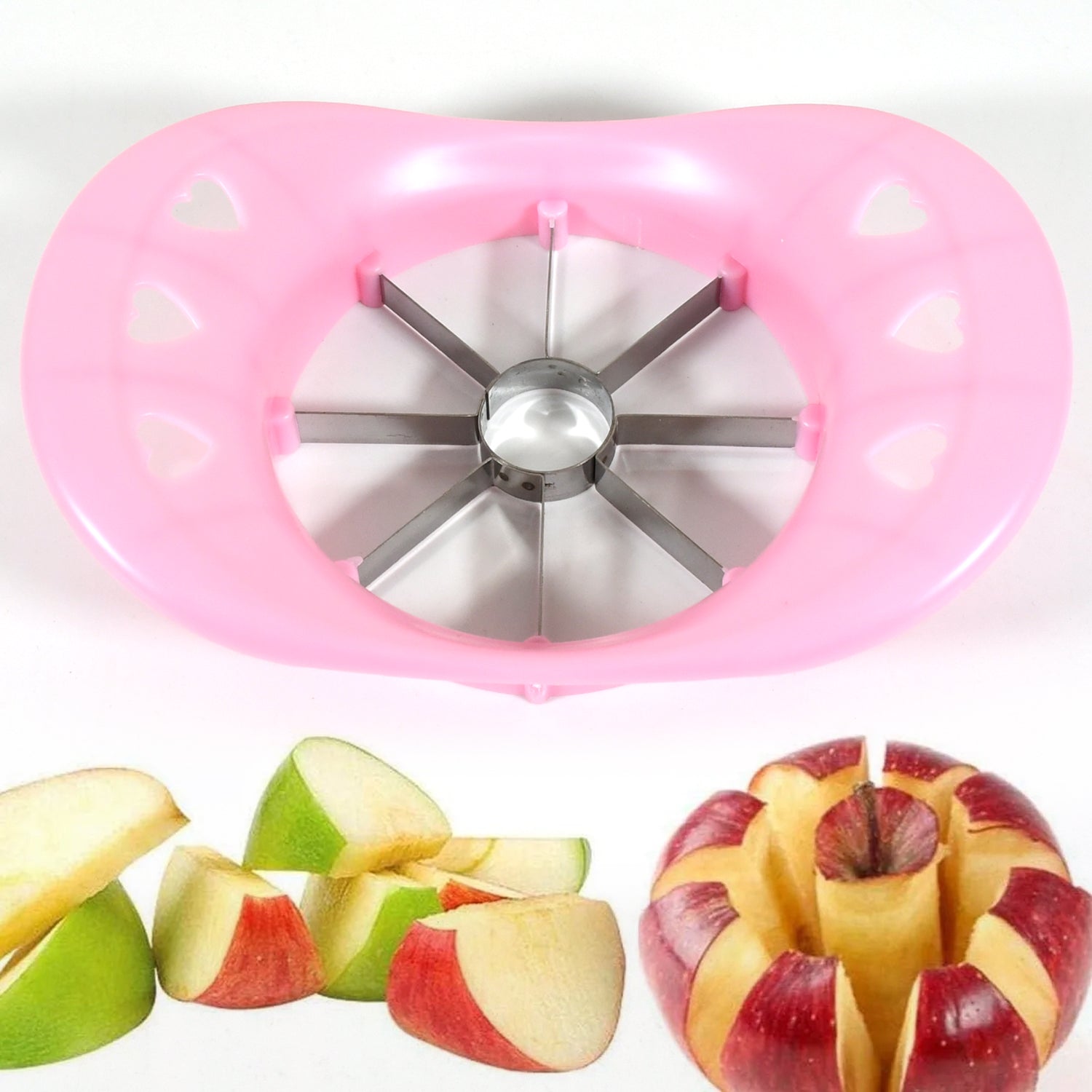 8187 Multi Purpose Fruit Slicer Apple Cutter Regular With 8 Stainless Steel Blades Apple Slicer (1 Pc) 8187 Multi Purpose Fruit Slicer Apple Cutter Regular With 8 Stainless Steel Blades Apple Slicer (1 Pc)